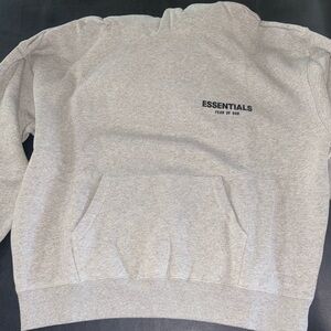 Gray essentials hoodie